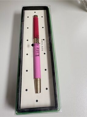 Kate Spade Red & Pink Colorblock Ballpoint Pen - NWT